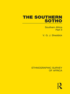 cover image of The Southern Sotho